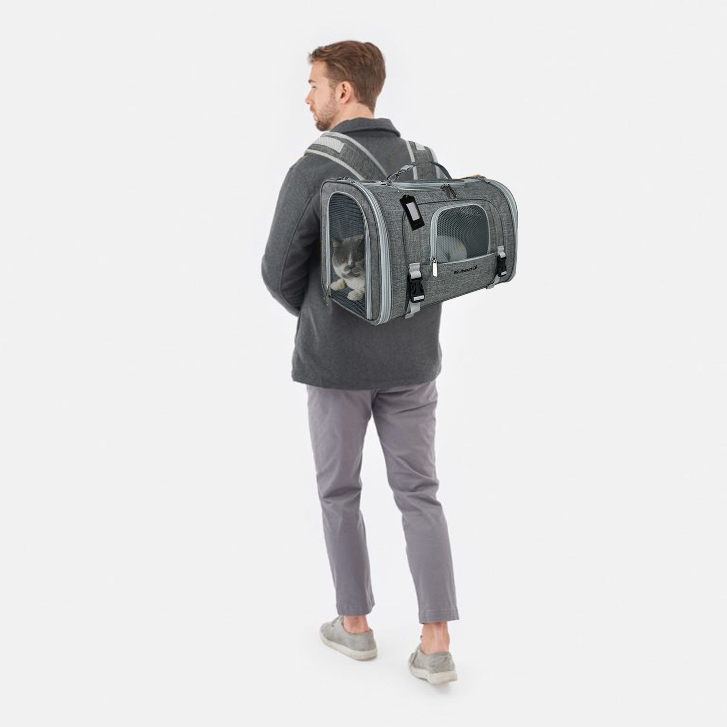 Mr. Peanut's Monterey Series Airline Compliant Horizontal Backpack Pet Carrier - main product image