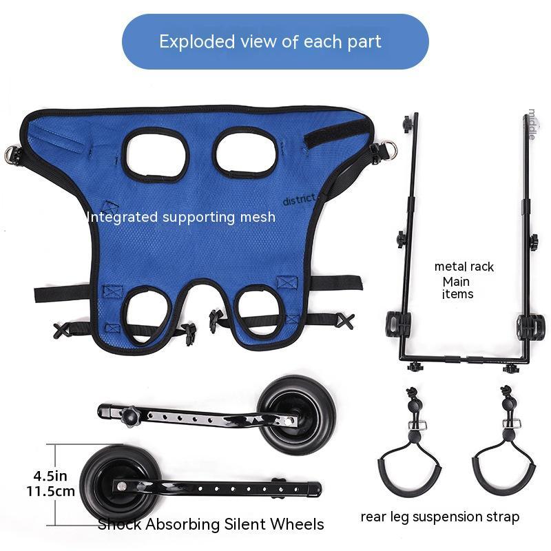 Dog Mobility Wheelchair Support Aid Adjustable Classic Premi - close up view