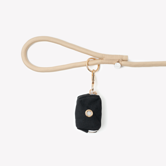 Dog Waste Management 'Black' Poop Bag Holder Premium Pet Sup - main product image