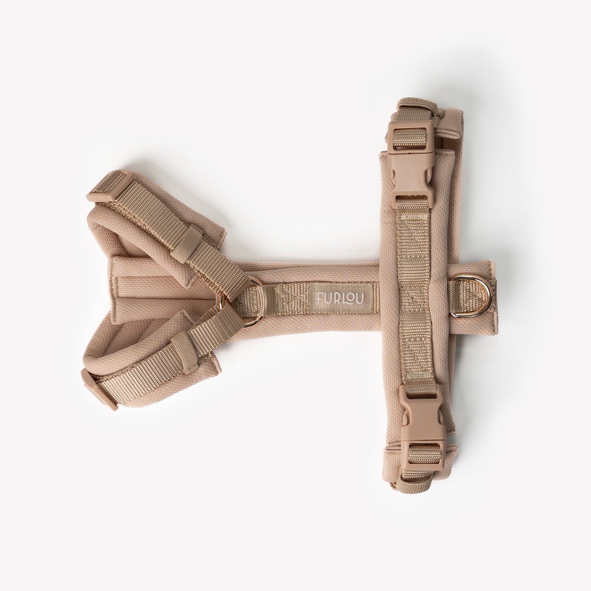 Tan - Comfort Dog Harness - detail view