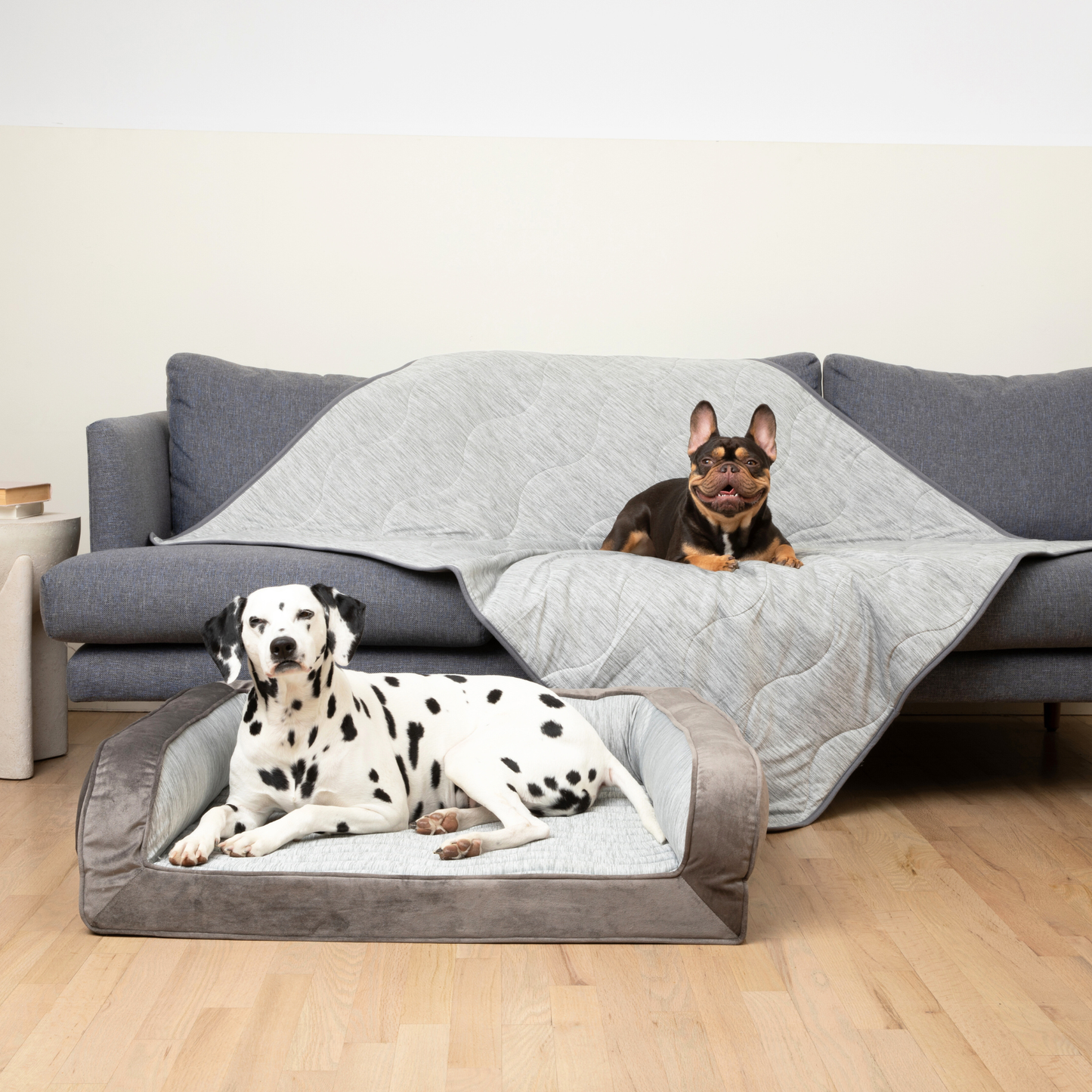 Pupchill Cooling Bolster Dog Bed Waterproof Blanket Bundle - gallery image 14
