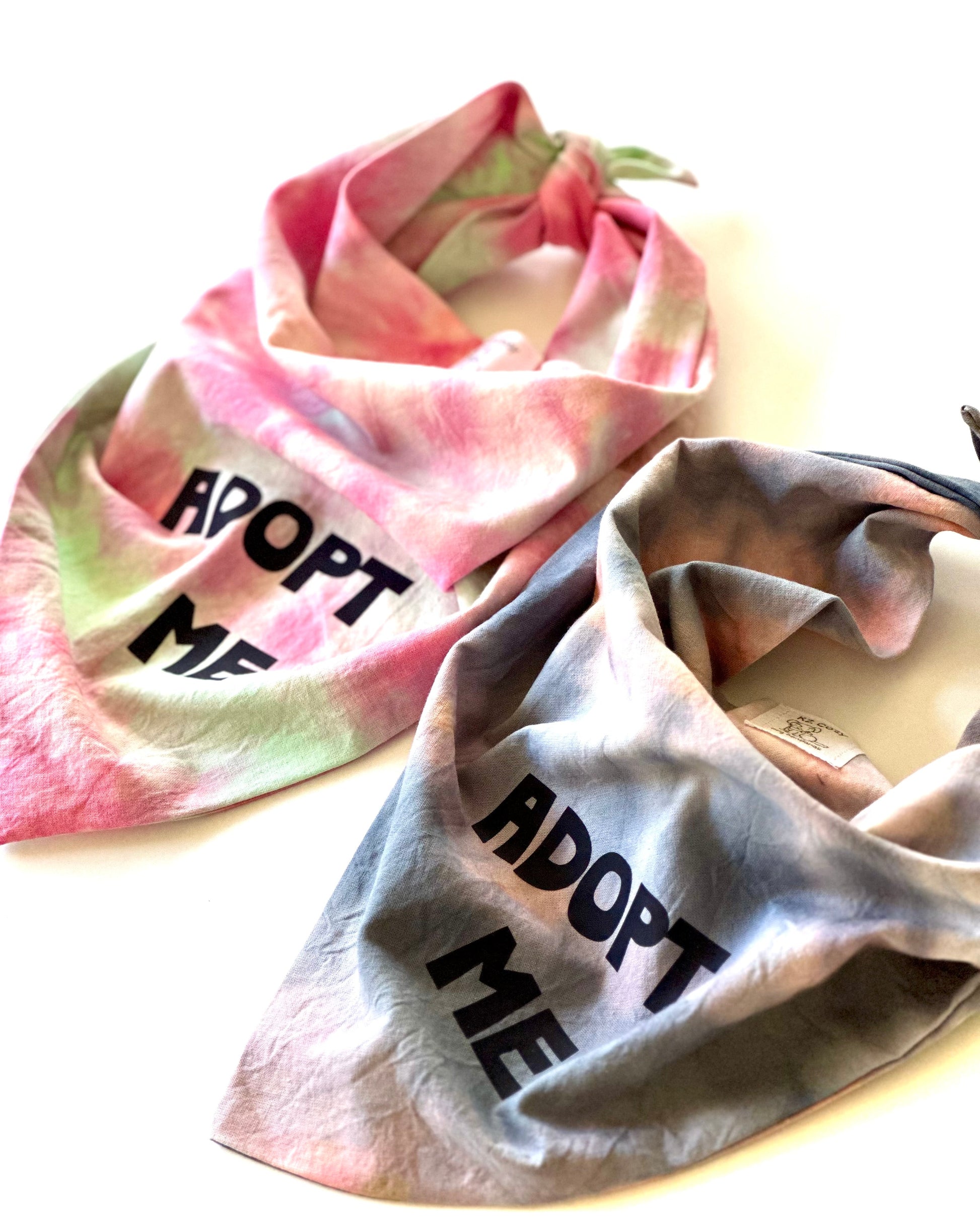 Dog Apparel Adopt Me Tie Dye Dog Bandana Best Seller Premium - gallery image 11