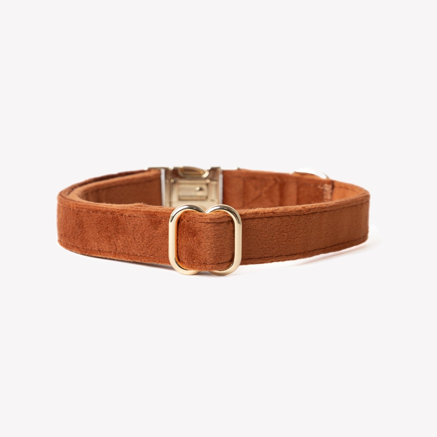 Dog Collars 'Clay' Velvet Dog Collar Premium Pet Supply - detail view