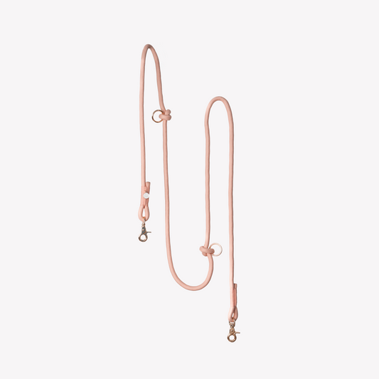 Powder Rose Hands-Free Braided Leash for Dogs - Premium - main product image