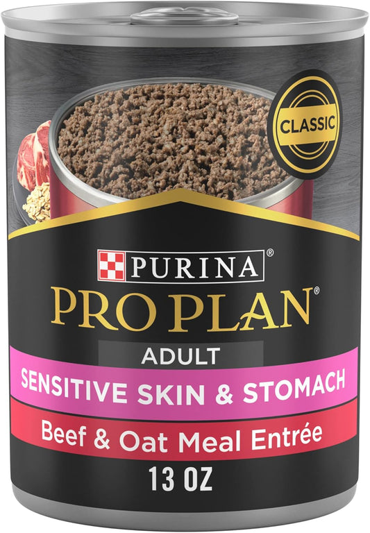 Pro Plan Sensitive Skin Stomach Wet Dog Food Classic Beef - main product image