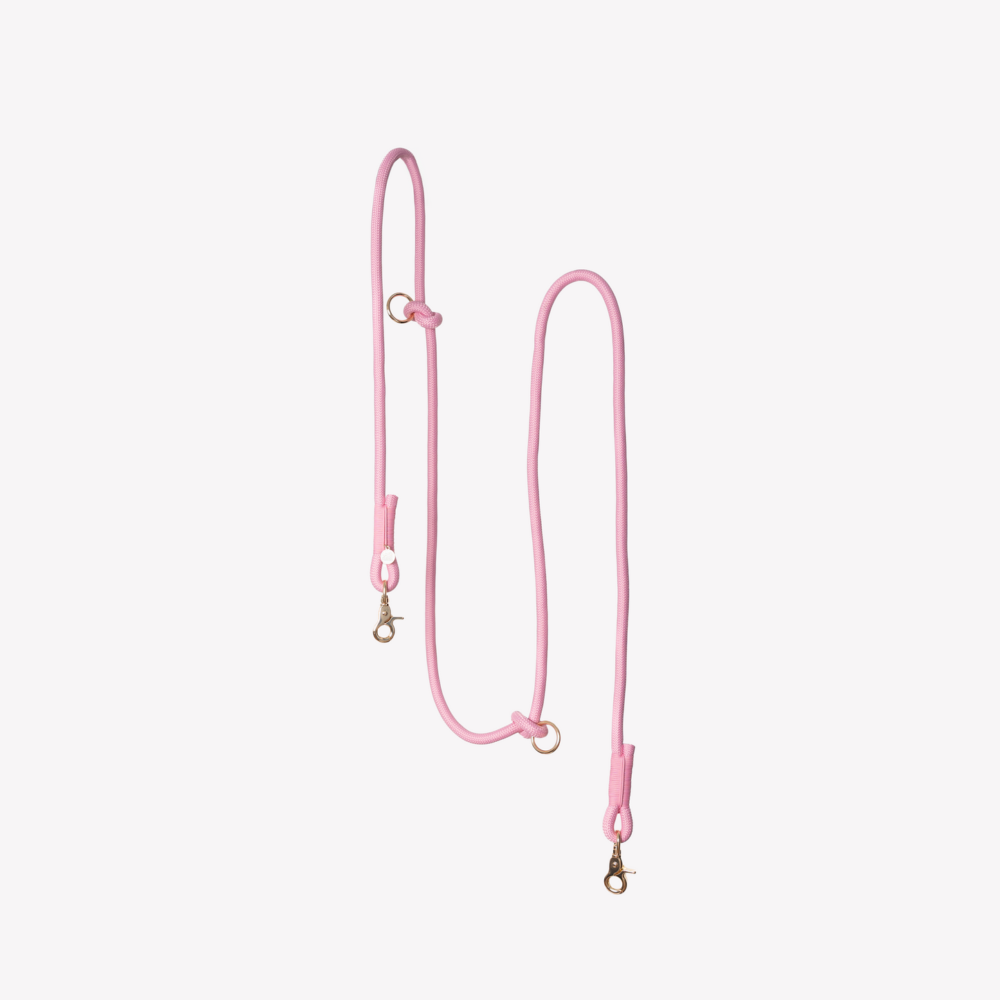 Pink Hands-Free Braided Leash for Dogs - Premium Style - main product image