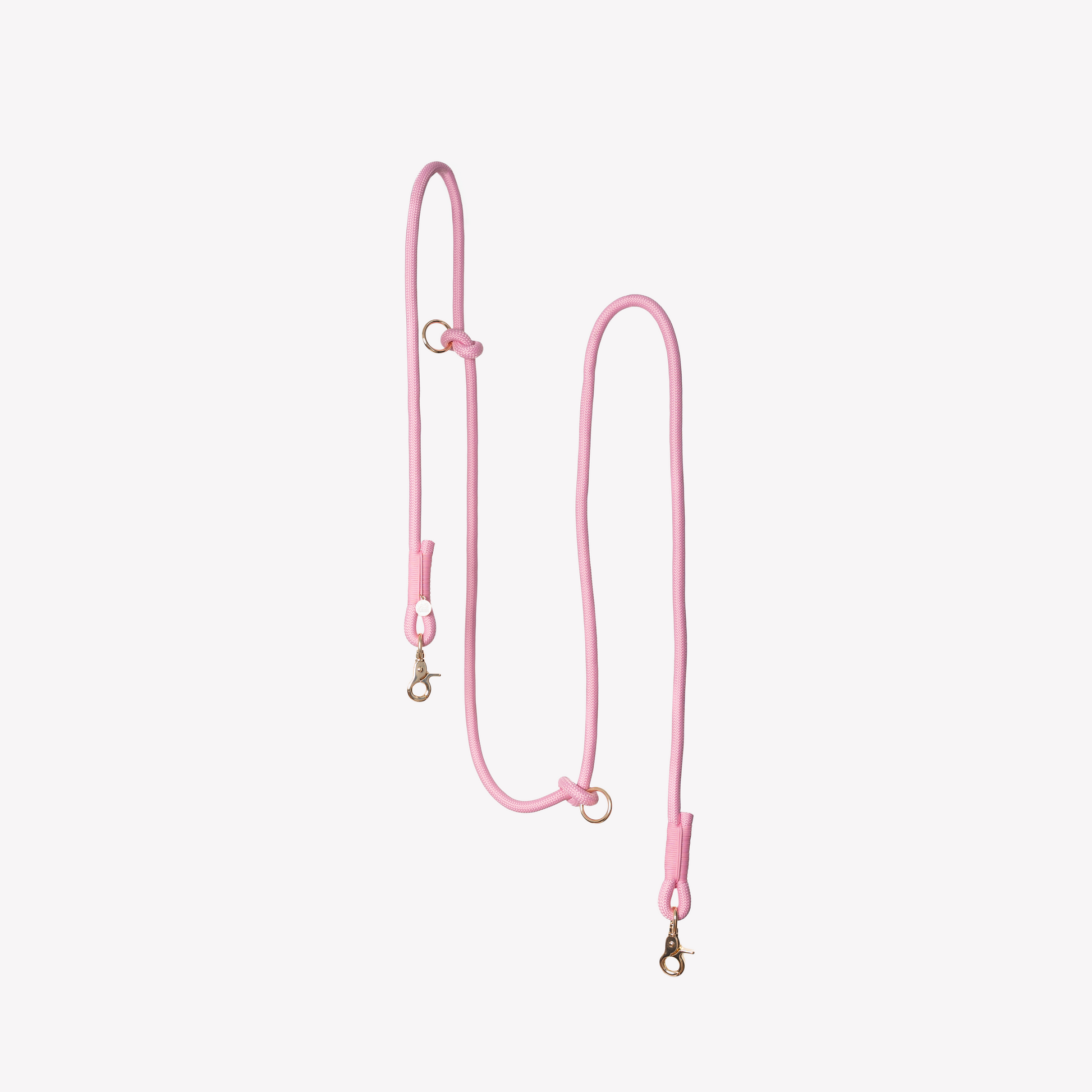 Pink Hands-Free Braided Leash for Dogs - Premium Style - main product image
