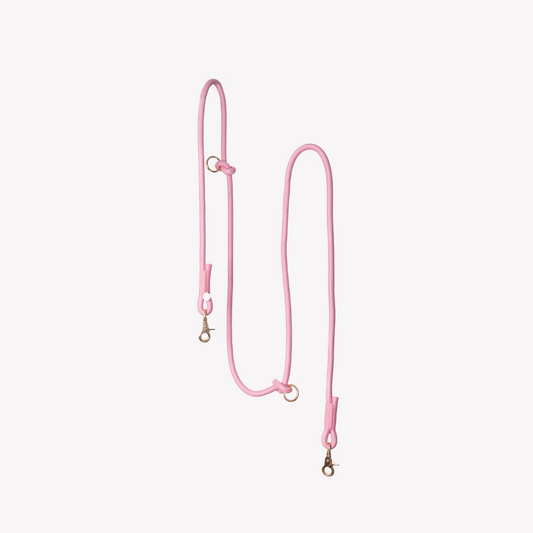 Pink Hands-Free Braided Leash for Dogs - Premium Style - main product image