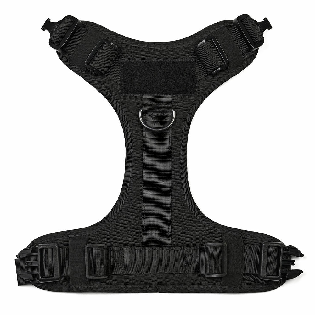 Military Tactical Dog Harness German Shepherd Adjustable Pet - close up view