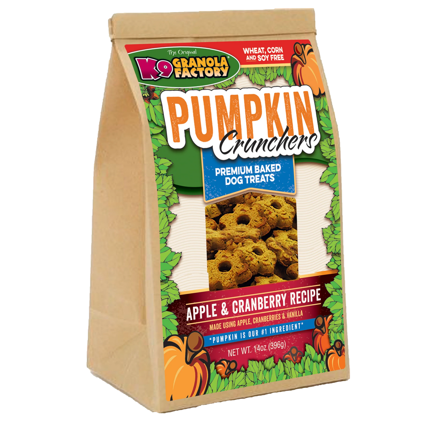 K9 Granola Factory Pumpkin Crunchers Apple Cranberry Recipe - main product image