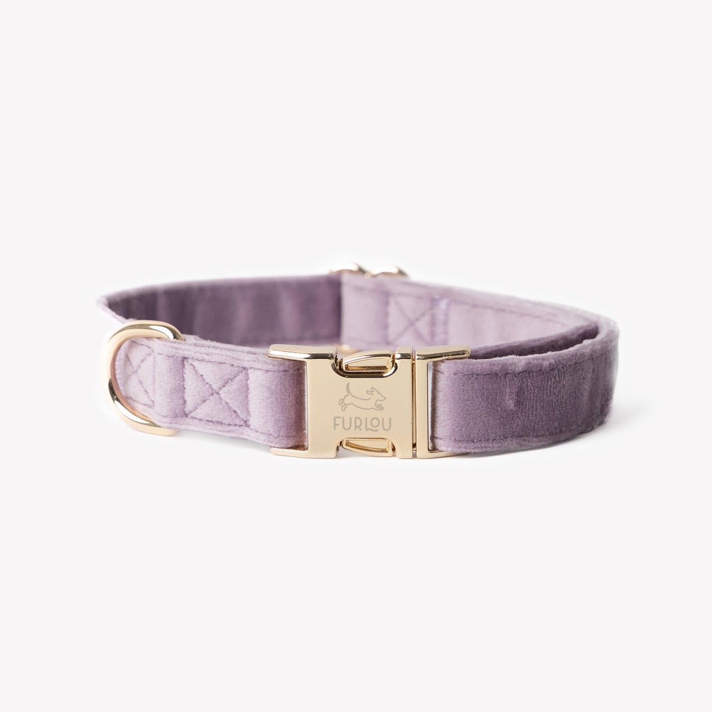 Dog Collars 'Lilac' Velvet Dog Collar Premium Pet Supply - main product image