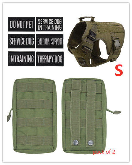Military Tactical Dog Harness German Shepherd Adjustable Pet - gallery image 11