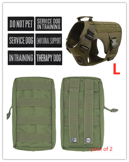 Military Tactical Dog Harness German Shepherd Adjustable Pet - gallery image 13