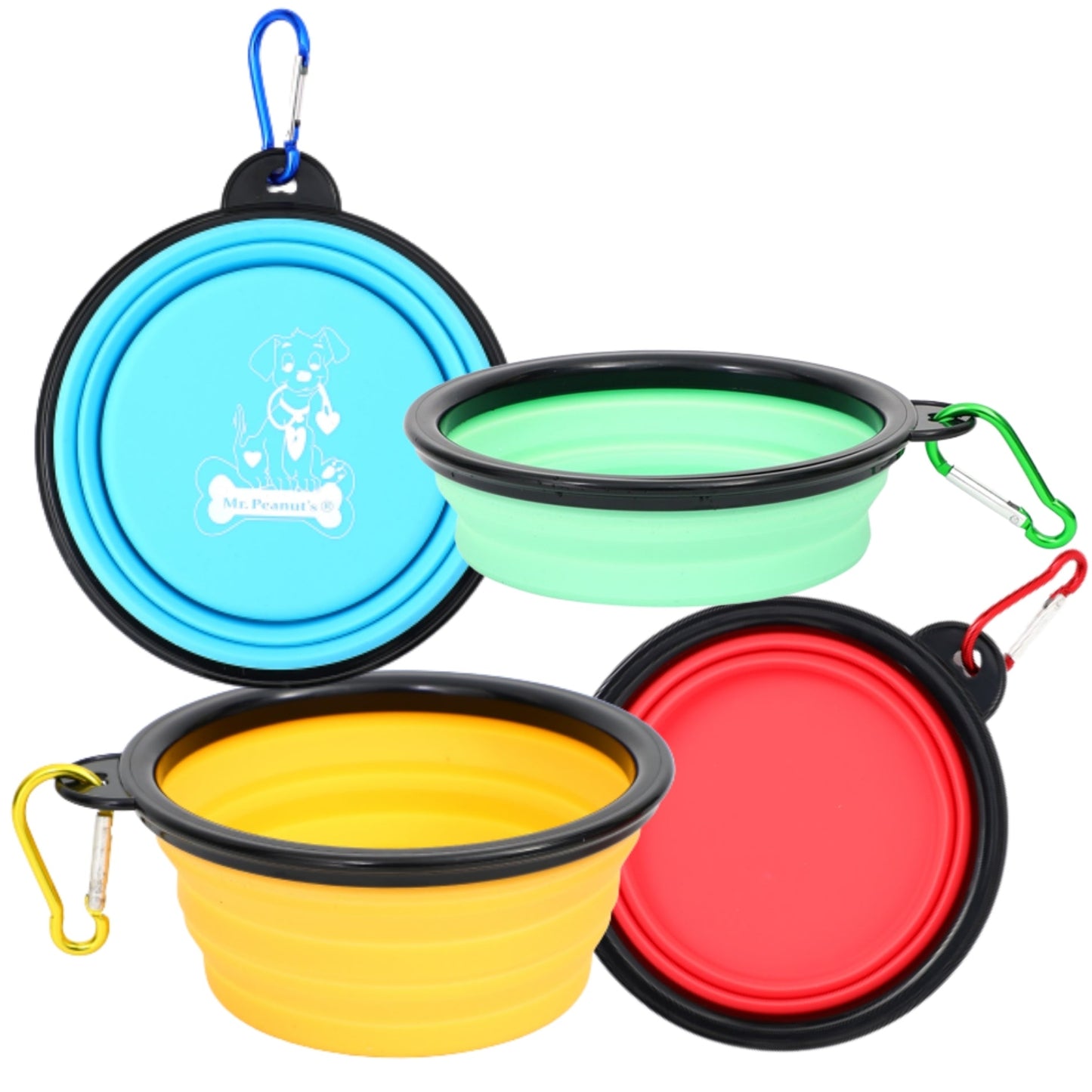 Collapsible Silicone Travel Bowls - 12oz - main product image