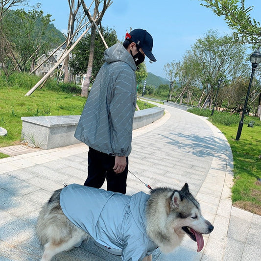 Reflective Letters Pet Parent Child Windbreaker Dog Training - detail view