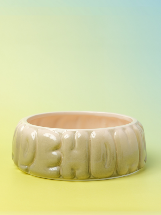 Puff Pet Bowl Gradient Olive Pet Feeding Hydration Supply - main product image