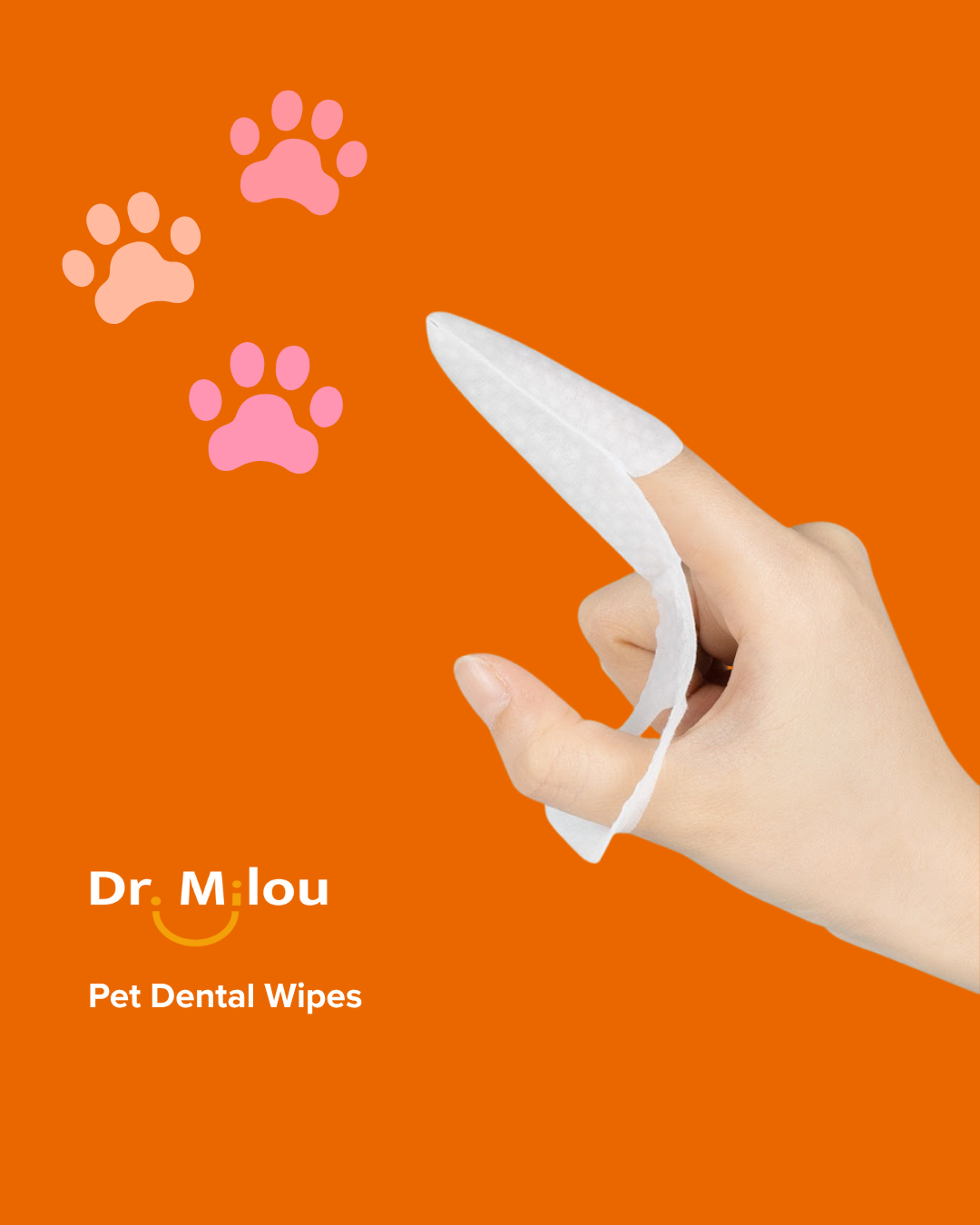Pet Dental Finger Wipes - Daily Oral Care for Dogs & Cats - main product image