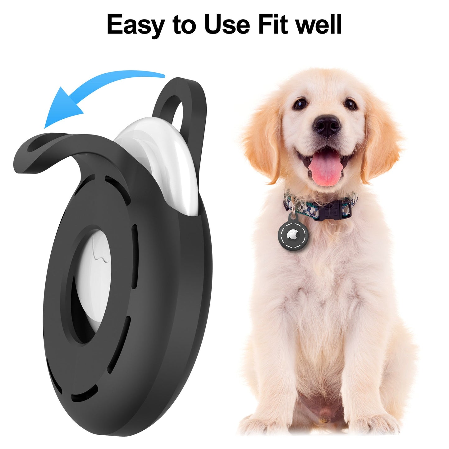 Dog Locator Tracker Anti-Lost Silicone Protective Cover - close up view