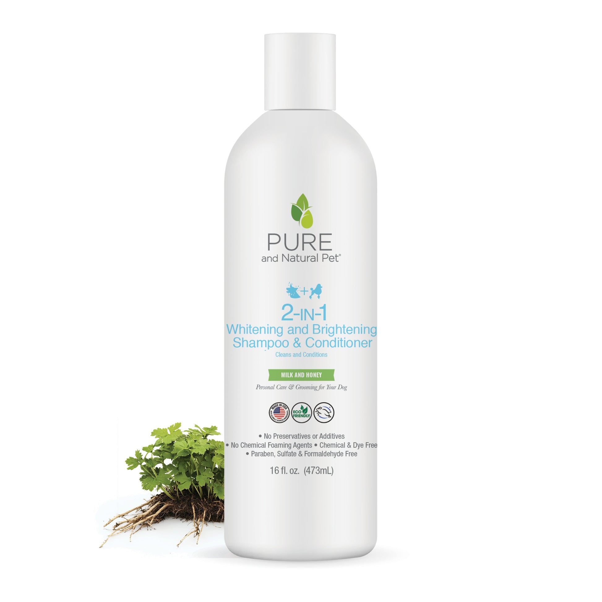 Pet Grooming Supplies 2 in 1 Whitening and Brightening Shamp - main product image