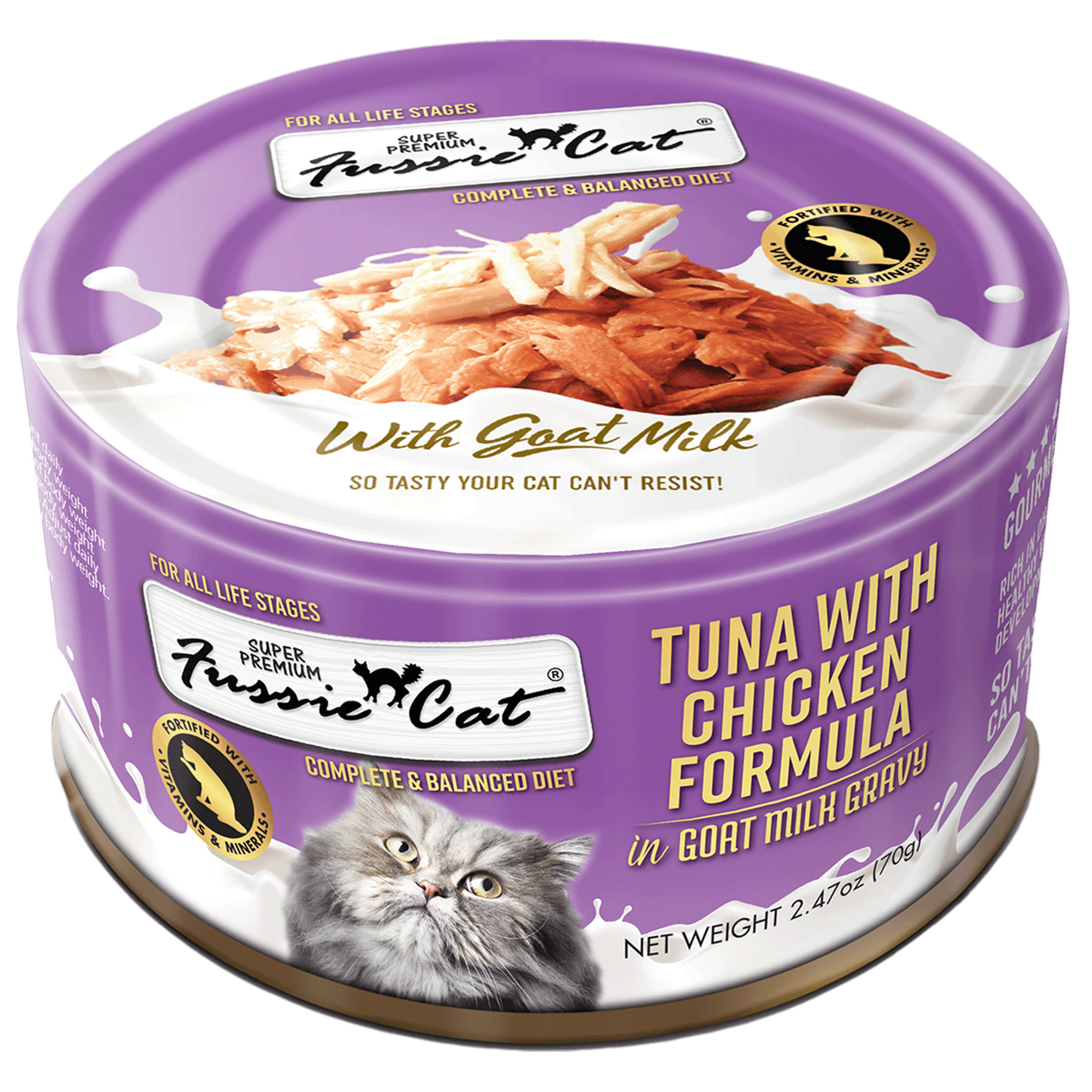 Fussie Cat Tuna With Chicken Formula In Goat Milk Gravy 2 - main product image
