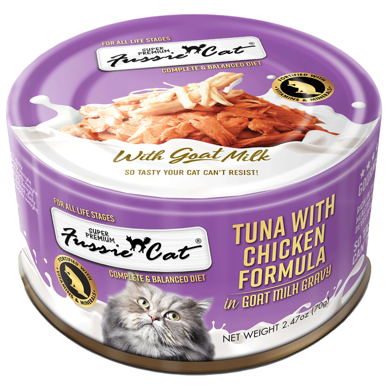 Fussie Cat Tuna With Chicken Formula In Goat Milk Gravy 2 - main product image