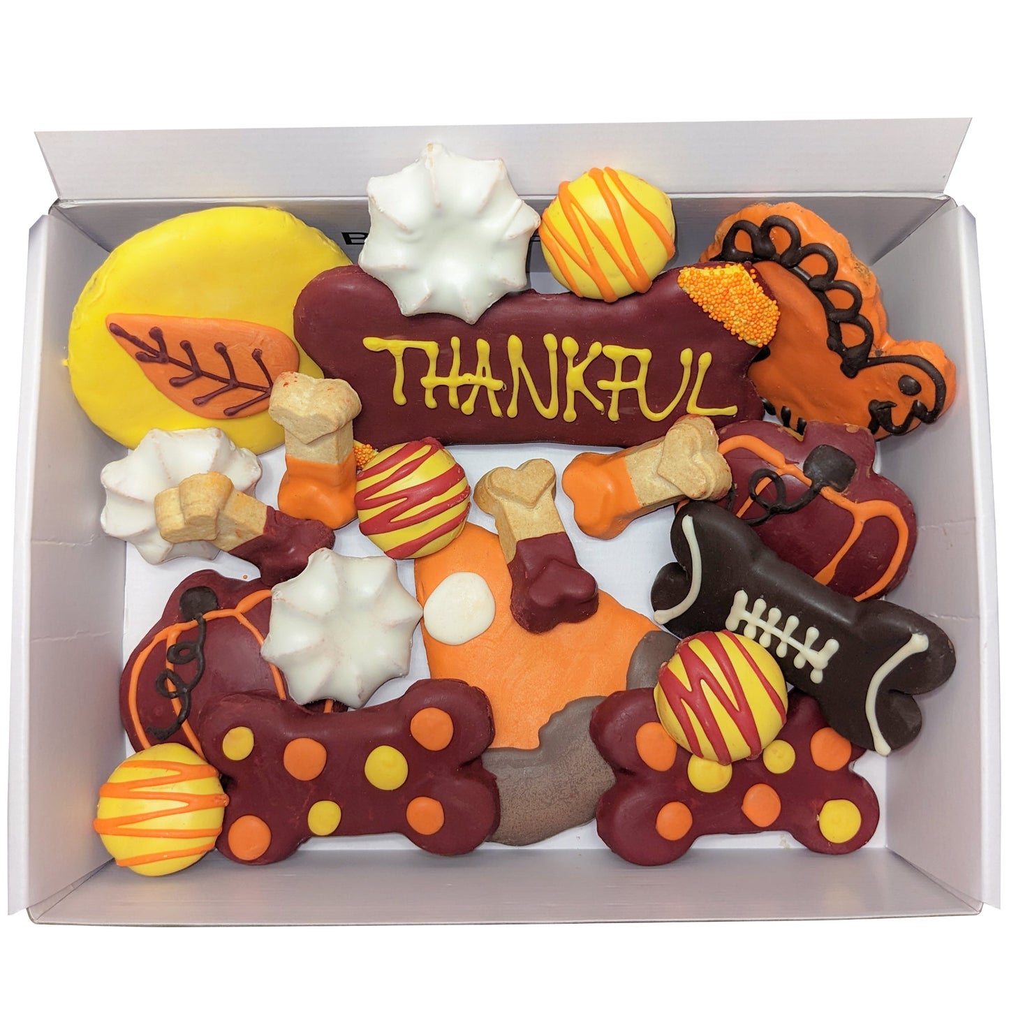 Dog Treats Thankful Themed Treats Gift Box for Daily Use - detail product image for dog treats