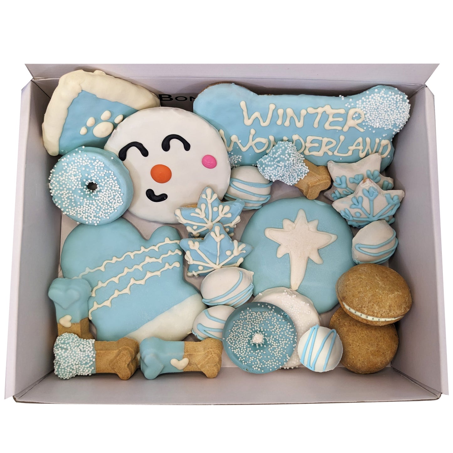 Dog Treats Winter Themed Treats Gift Box for Daily Use Essen - detail product image for dog treats