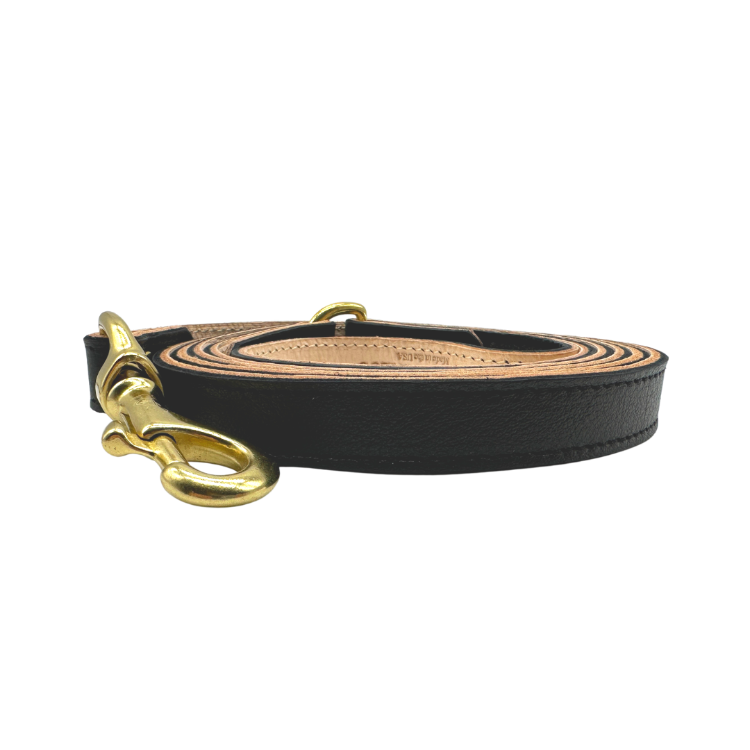 Dog Leash Plain Leather Leashes for Daily Use for Comfort - detail product image for dog leash