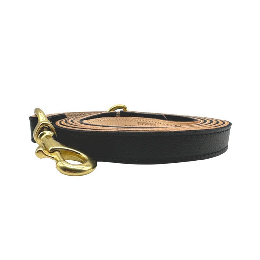 Dog Leash Plain Leather Leashes for Daily Use for Comfort - detail product image for dog leash