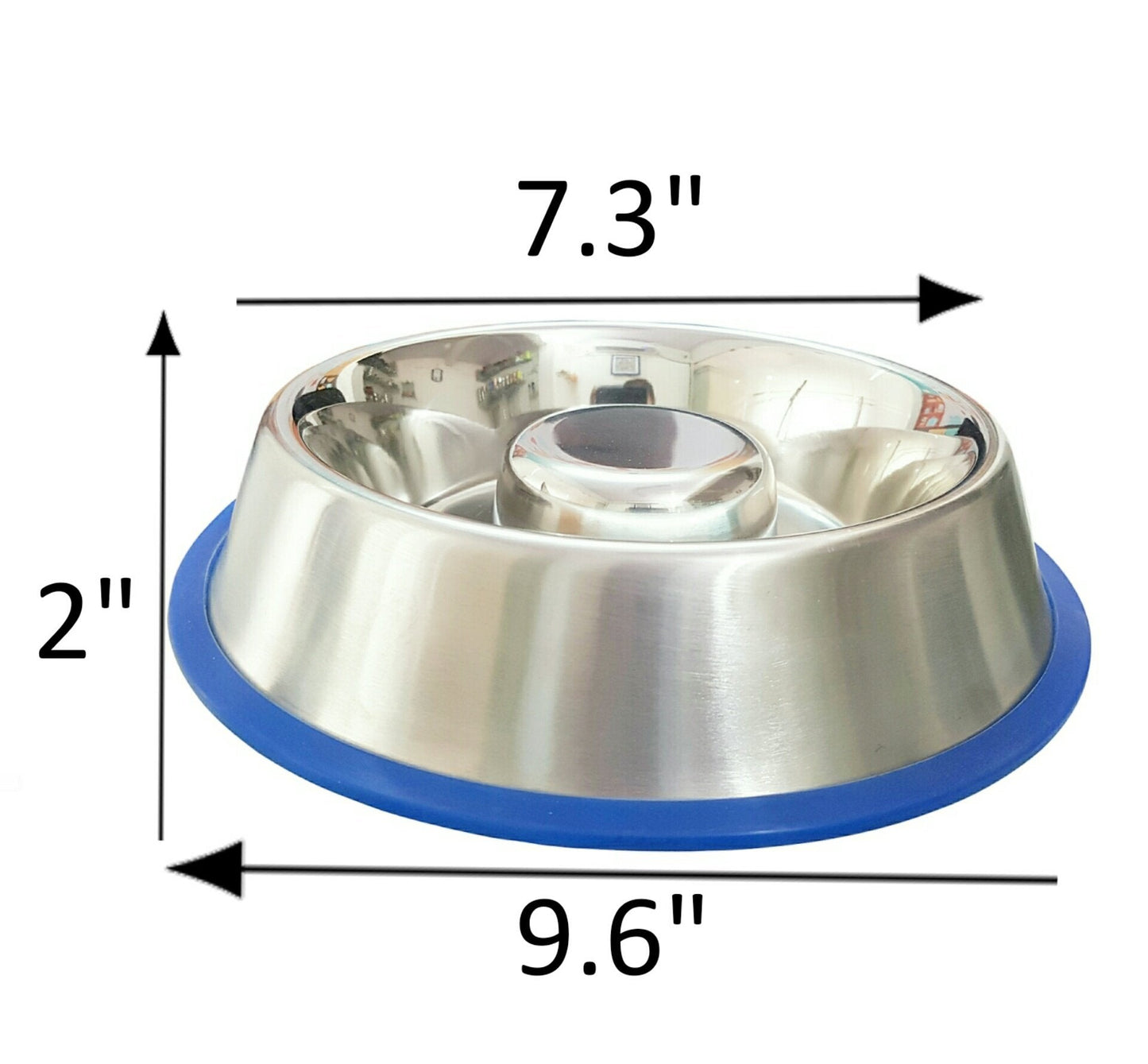 Mr. Peanut's Slow Feed Anti Bloat Dog Bowl with Bonded Silicone Base - gallery image 6