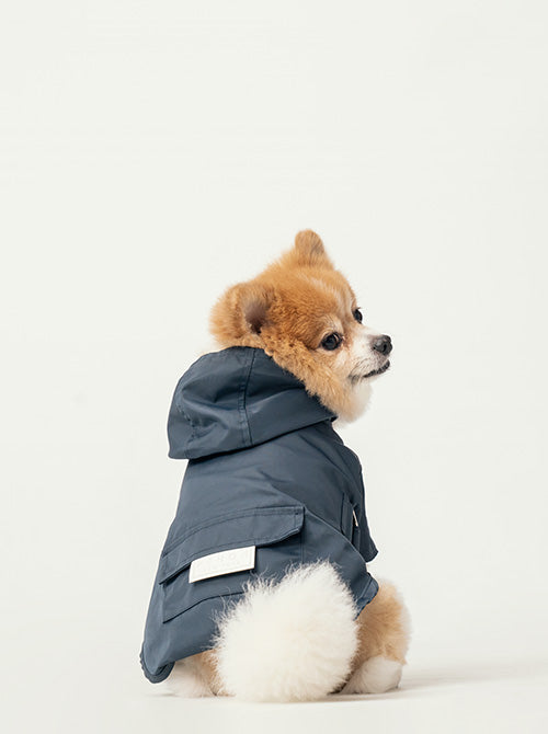 Bowery Raincoat Blue Dog Apparel Premium Pet Supply Premium - main product image