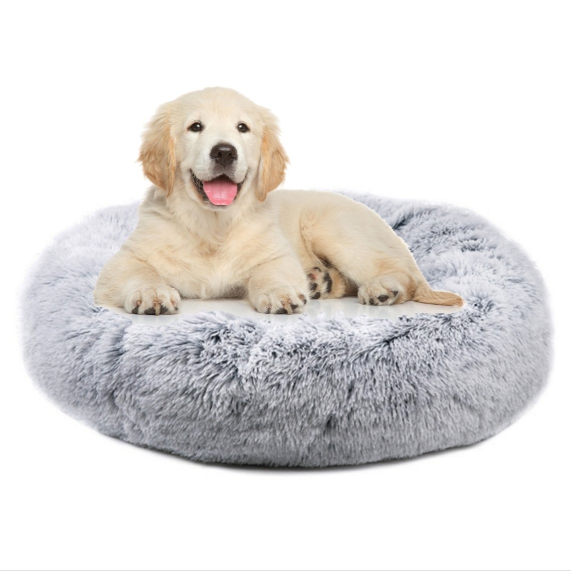 Mr. Peanut's 28" OrthoPlush� Pet Bed - Snowflake White Two Tone - gallery image 22
