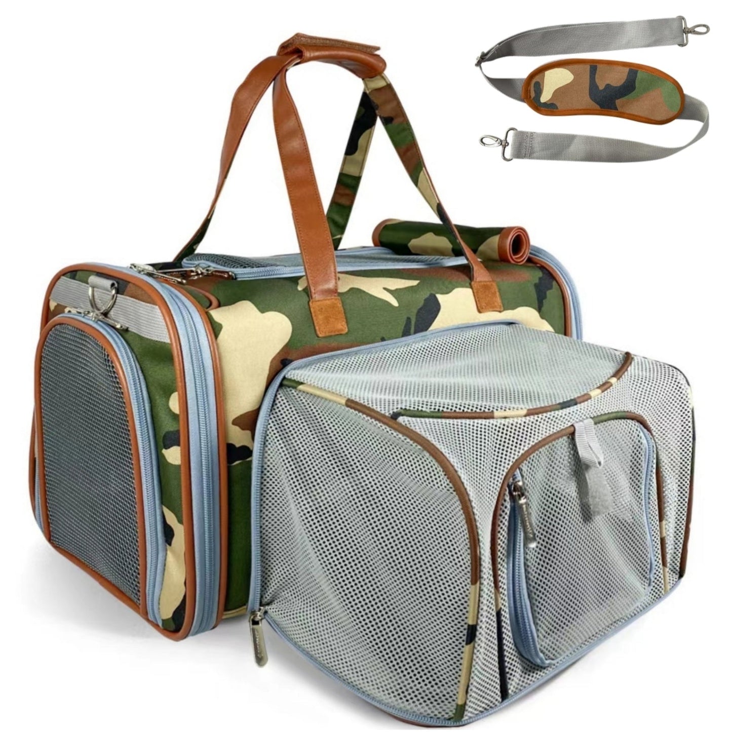 Mr. Peanut's Gold Series Standard Size Airline Compliant Expandable Pet Carrier - Prints Edition - gallery image 5
