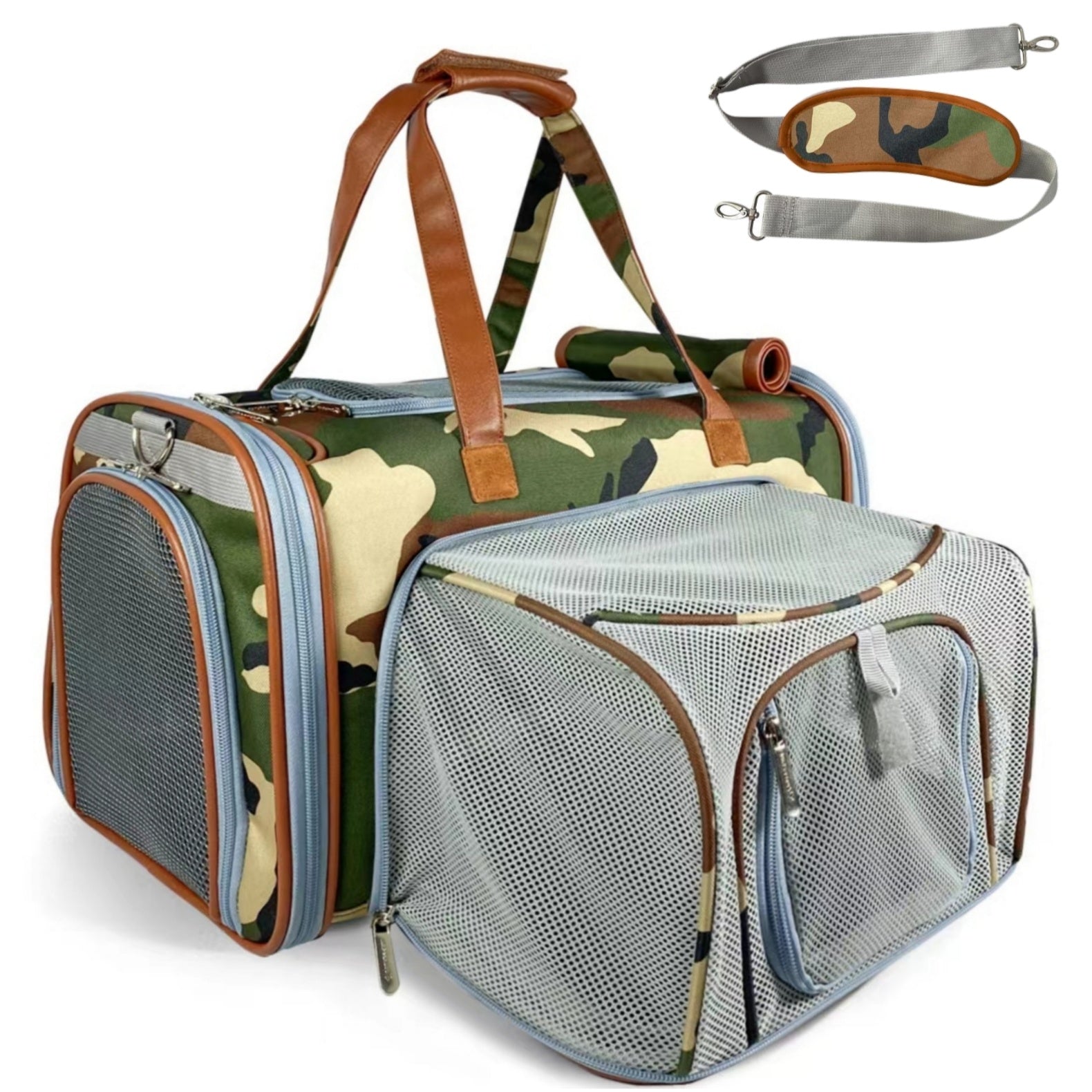 Mr. Peanut's Gold Series Standard Size Airline Compliant Expandable Pet Carrier - Prints Edition - gallery image 5