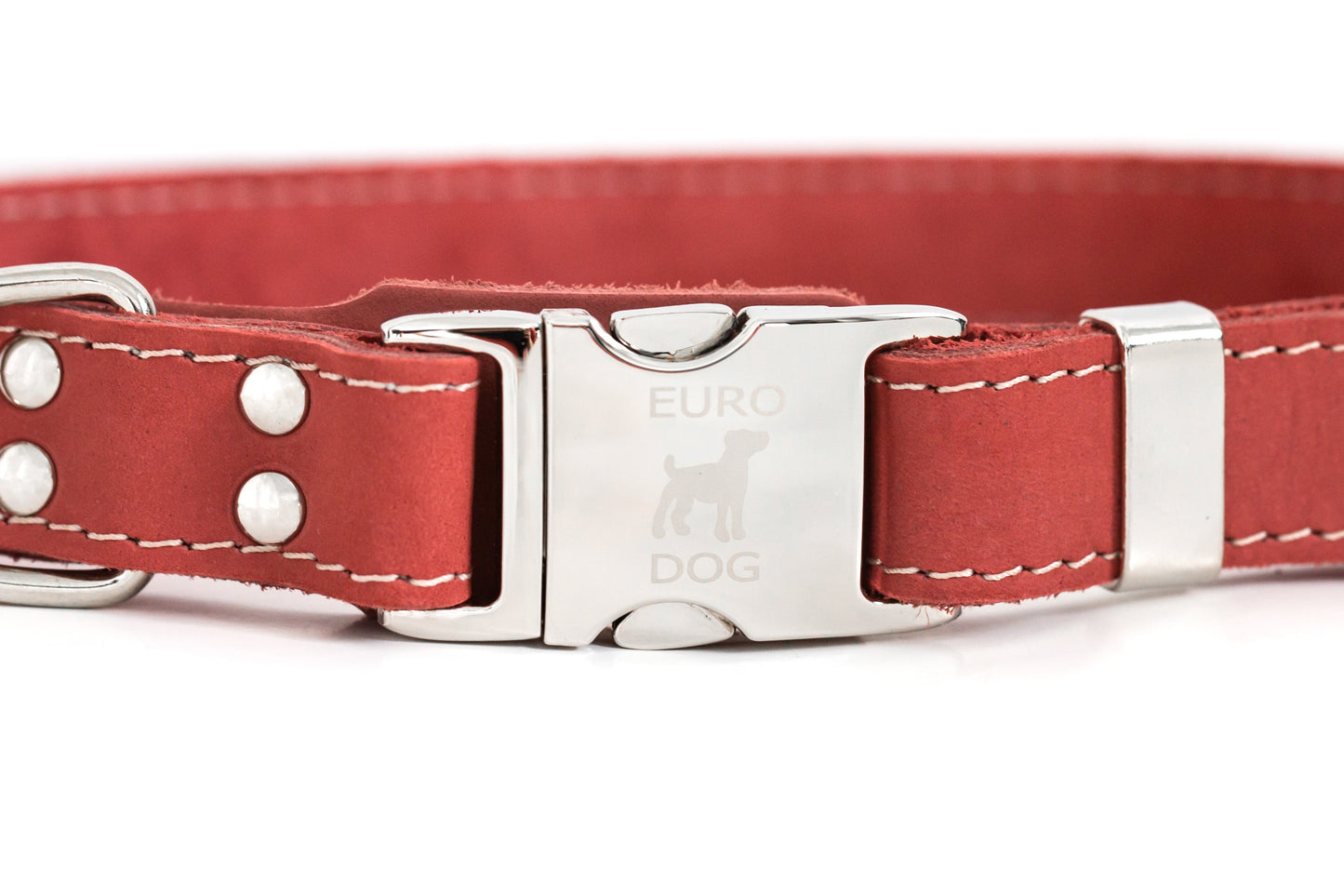 Dog Collar Pro Line Quick-Release Coral Reef Leather Collar - lifestyle product image for dog collar