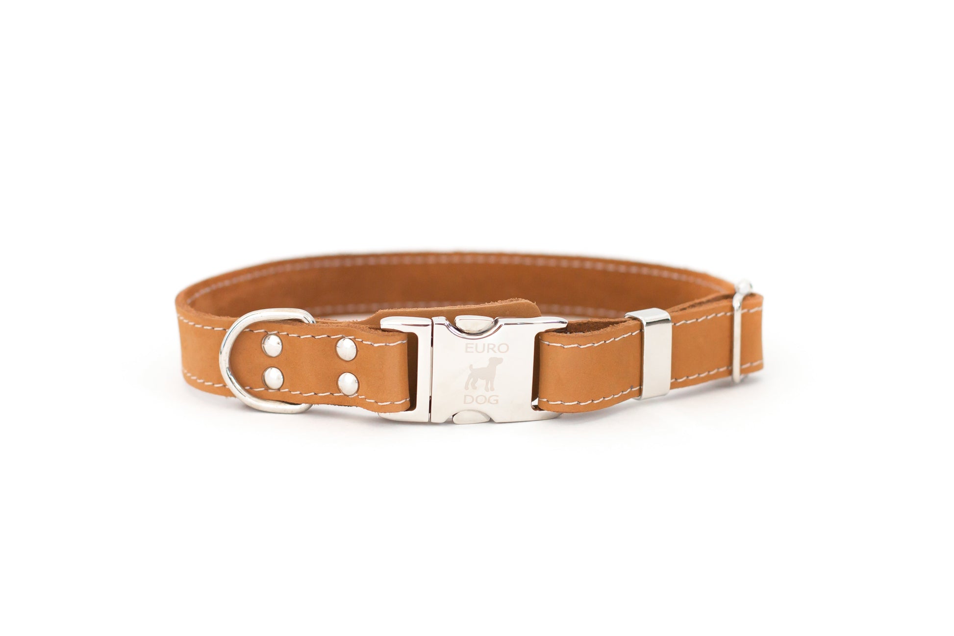 Dog Collar Pro Line Quick-Release Khaki Leather Collar with - main product image for dog collar