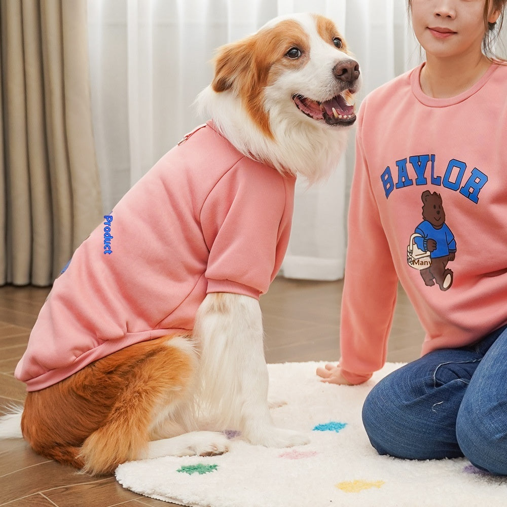 Autumn And Winter Parent Child Pet Clothing Dog Clothes And - main product image