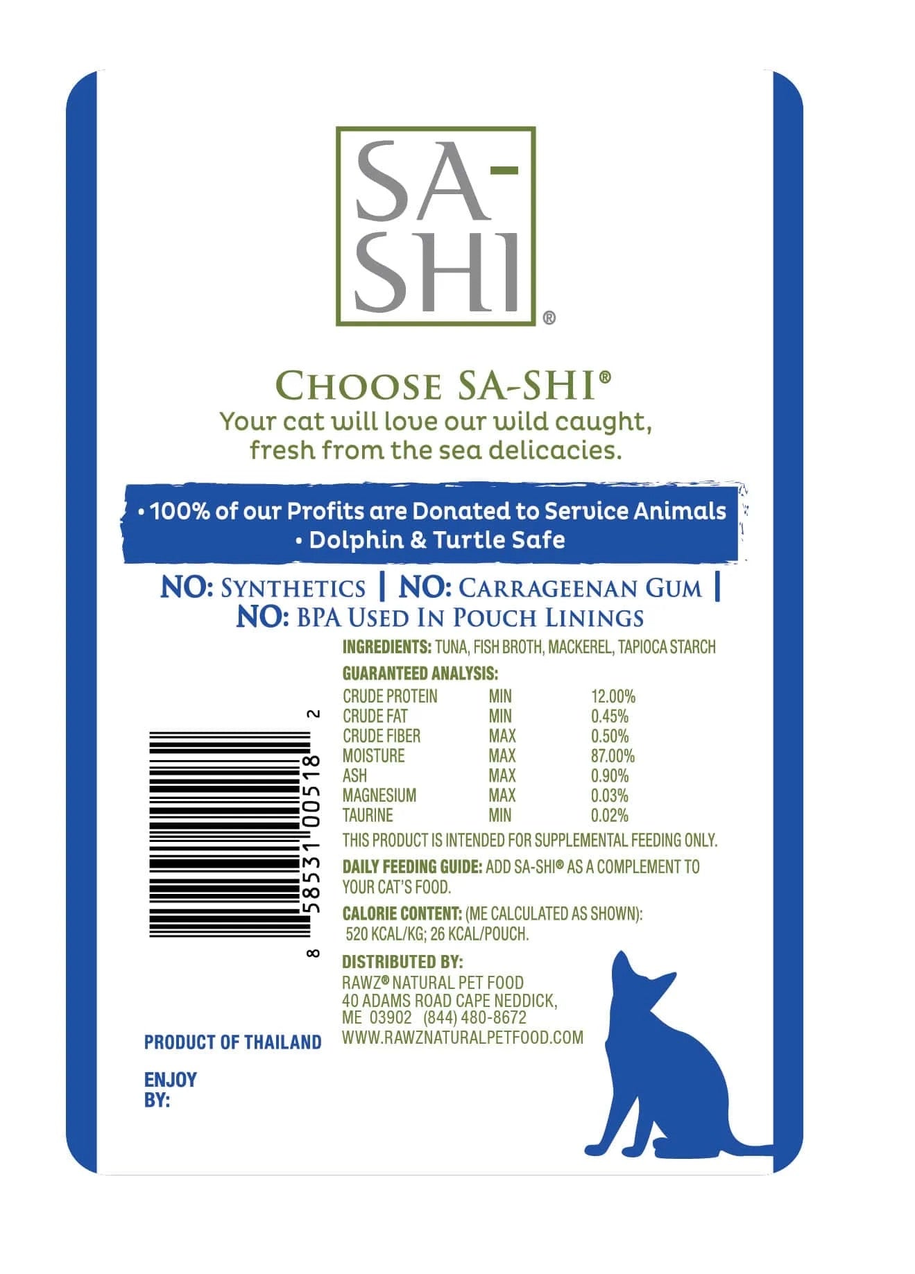 Wet Cat Food Topper Premium Tuna Recipe 1.76oz Daily Meals - detail view