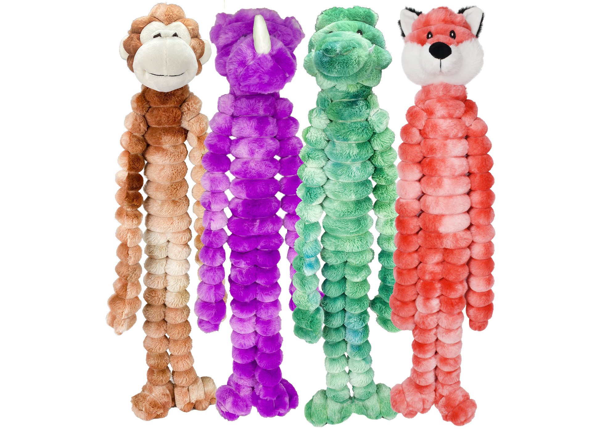 Multipet Crimpy Cuddlerz Assorted Animals 27 Interactive Dog - main product image