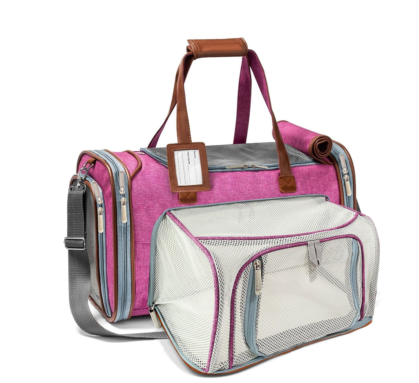 Mr. Peanut's Gold Series Mini Size Airline Compliant Expandable Pet Carrier - detail view