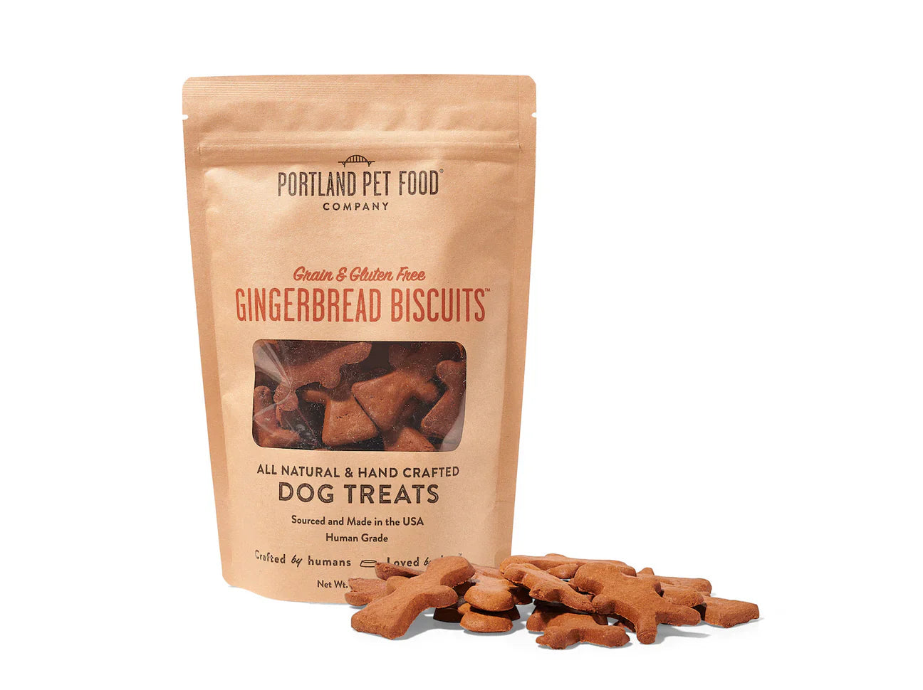 Portland Dog Grain Free Gluten Free Biscuits Gingerbread 5Oz - main product image