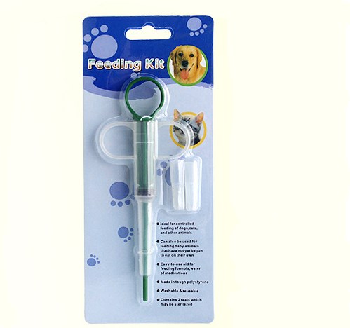 Convenient Pet Medicine Pills Feeder Device Deworming Dog - close up view