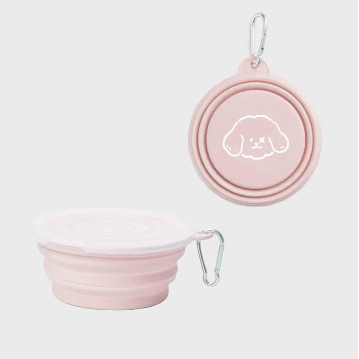 Single Foldable Pet Travel Bowl Dog Travel Accessories - close up view