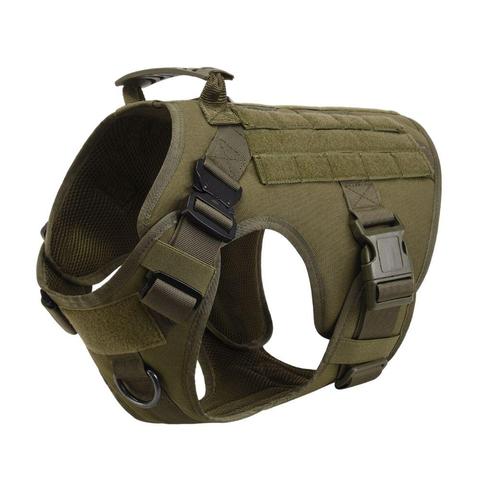 Military Tactical Dog Harness German Shepherd Adjustable Pet