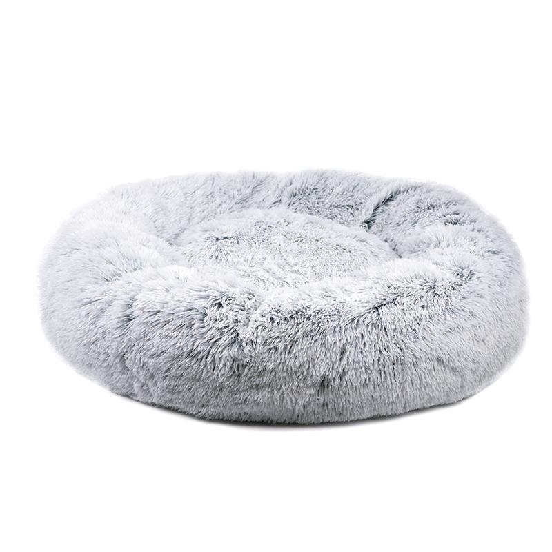 Mr. Peanut's 28" OrthoPlush� Pet Bed - Snowflake White Two Tone - lifestyle view