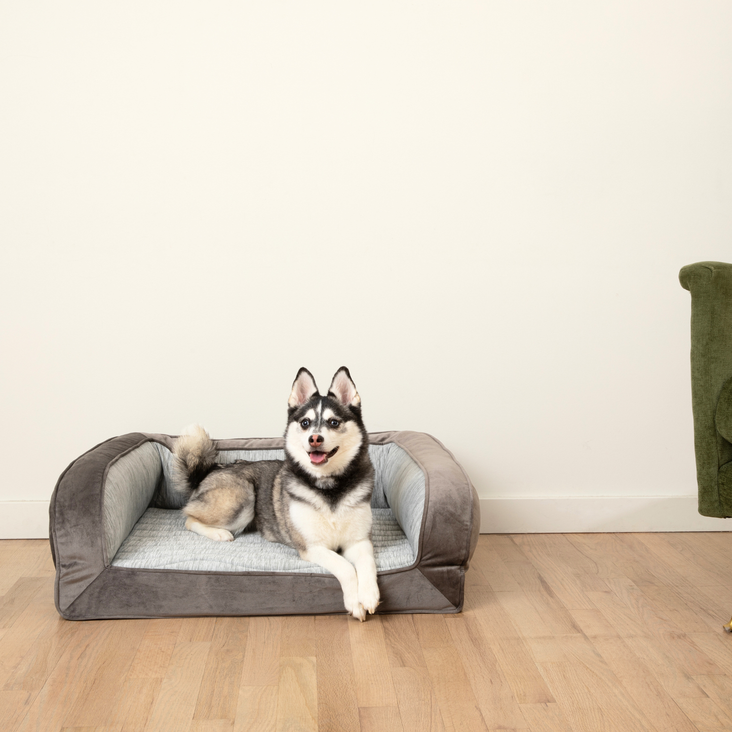 Pupchill Cooling Bolster Dog Bed Washable Pet Bed Comfort - gallery image 17