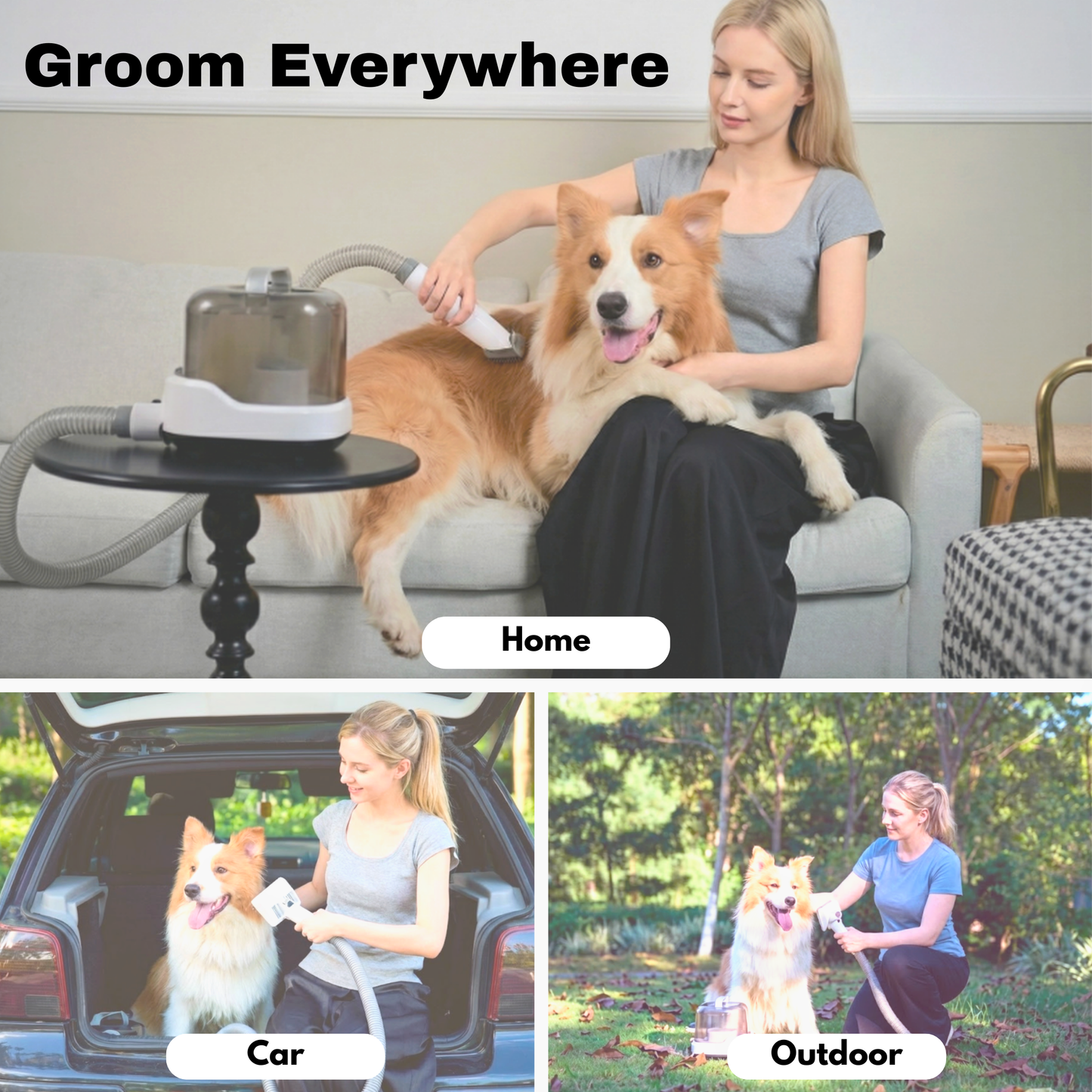 Salon Results at Home Mess Free CalmCare Cordless Vacuum Gro - lifestyle view