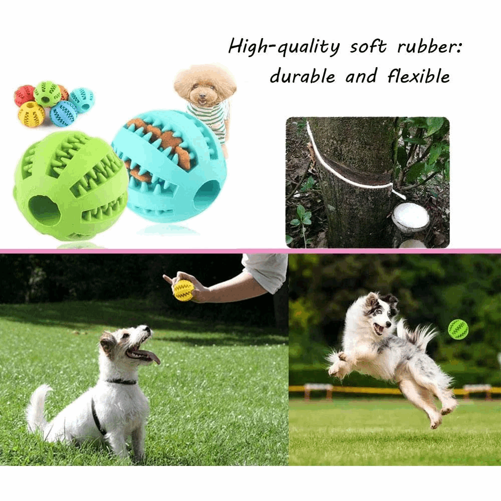 Dog Treat Toy Ball Dog Tooth Cleaning Toy Interactive Dog - gallery image 11