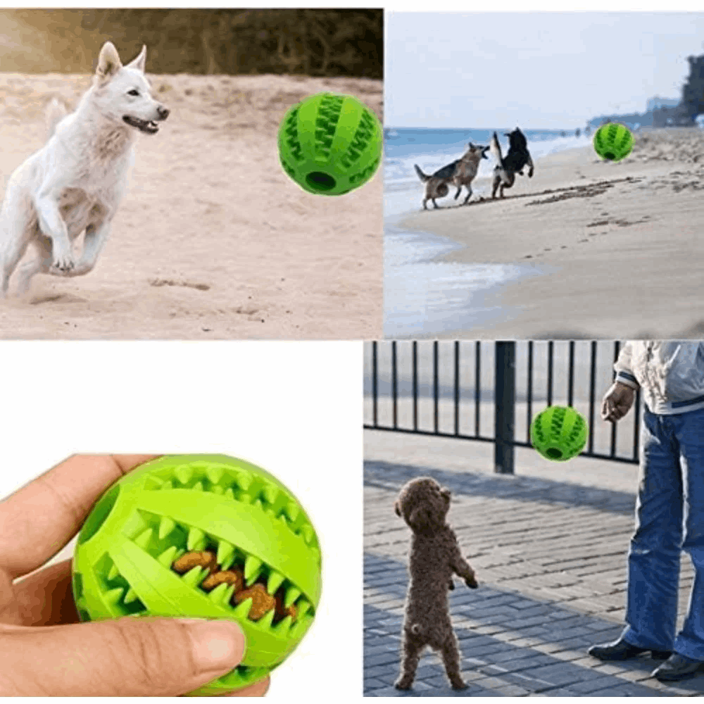 Dog Treat Toy Ball Dog Tooth Cleaning Toy Interactive Dog - gallery image 10