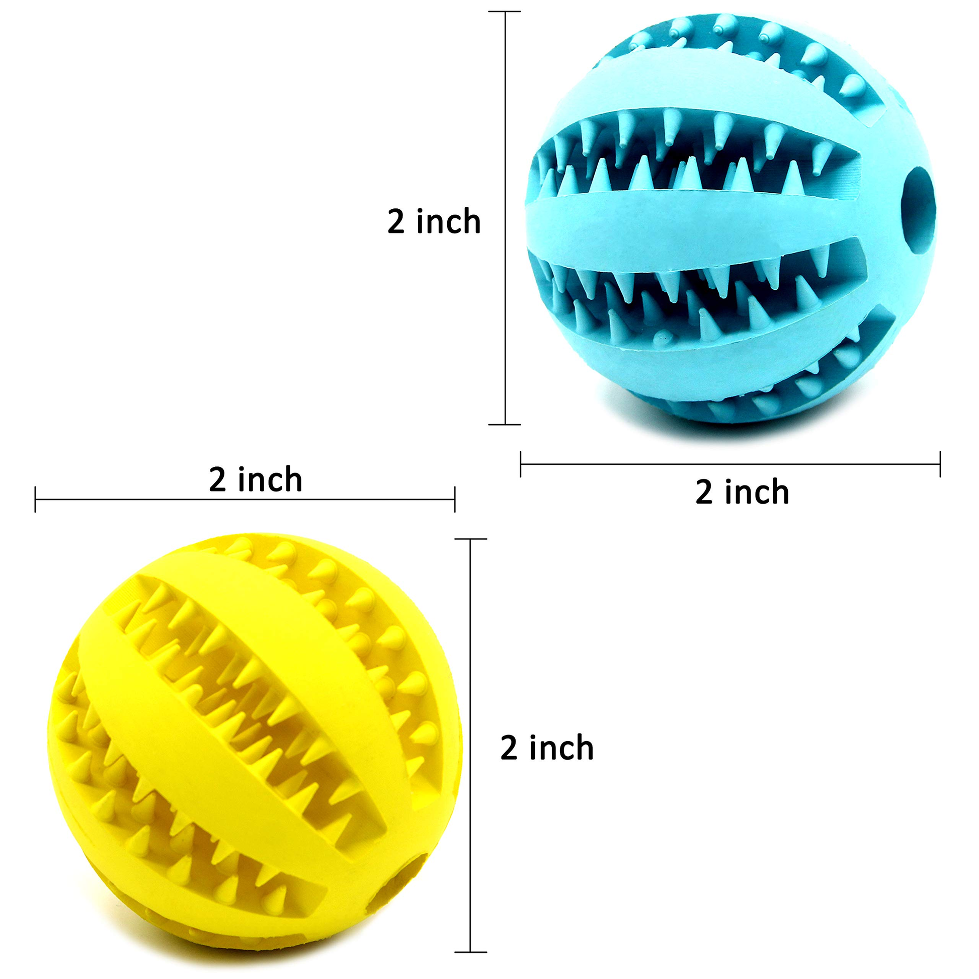 Dog Treats 2 5 Squeaky Interactive Dog Balls for Puppy Teeth - gallery image 17